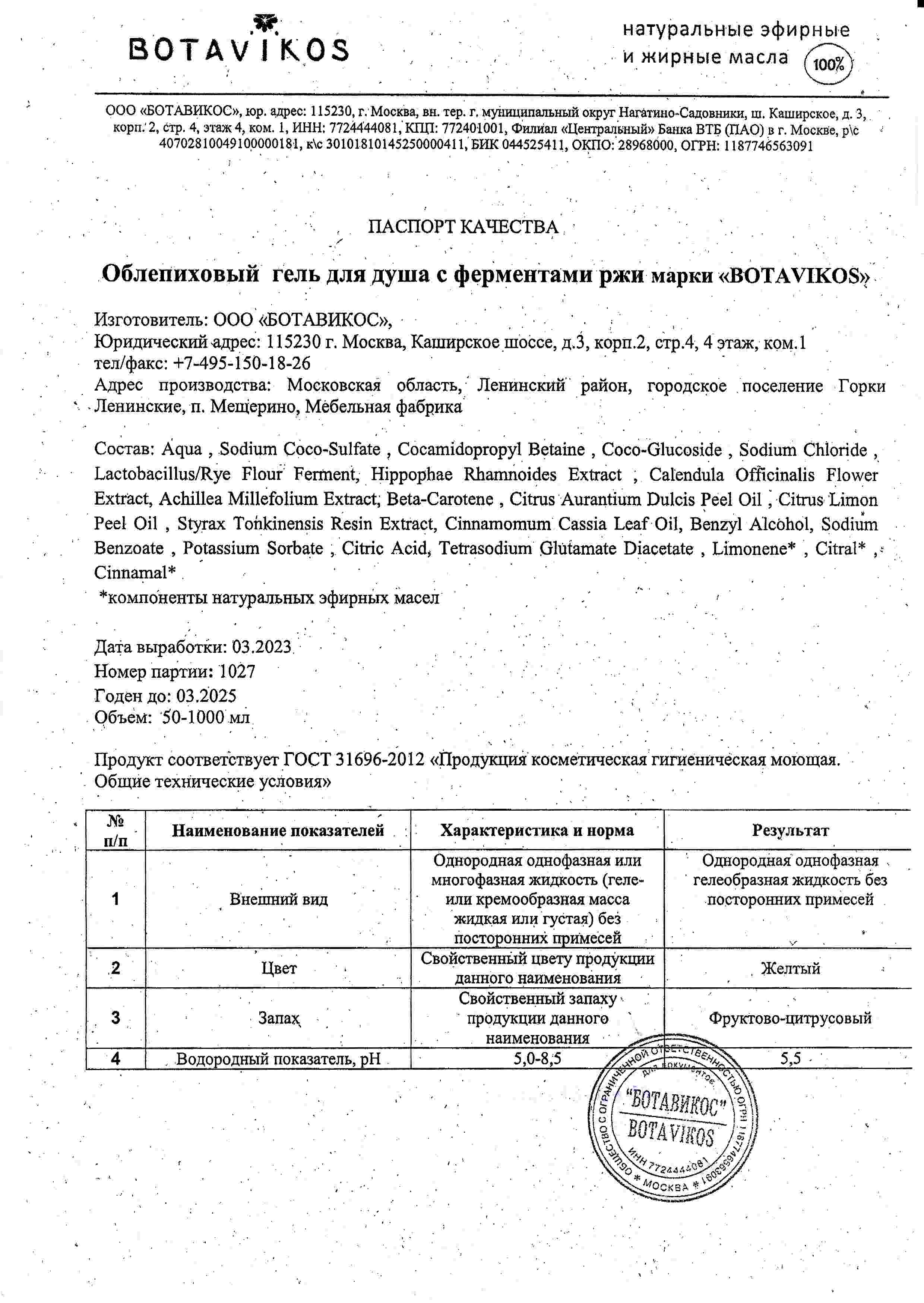 Паспорт №032023